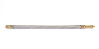 Резиновый вентильный удлинитель в металлической оплетке 300 мм (арт.35219)